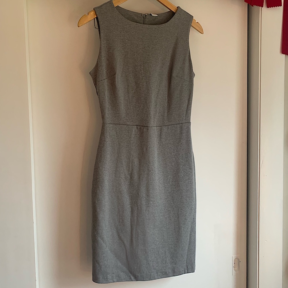 Gray Bodycon Business Casual Dress